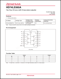 Click here to download HD74LS365AFPEL Datasheet