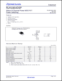 Click here to download RJK0354DSP Datasheet