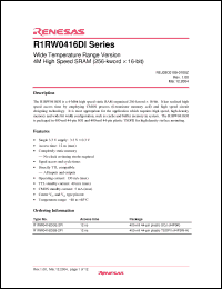 Click here to download R1RW0416DI Datasheet