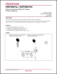 Click here to download HAF2007-90S Datasheet