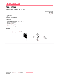 Click here to download 2SK1835-E Datasheet