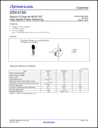 Click here to download 2SK4150 Datasheet