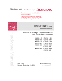 Click here to download H8S2148B Datasheet
