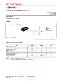 Click here to download 2SD1472CTTR-E Datasheet