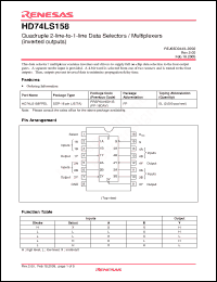 Click here to download HD74LS158FPEL Datasheet