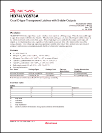 Click here to download HD74LVC573ATELL Datasheet
