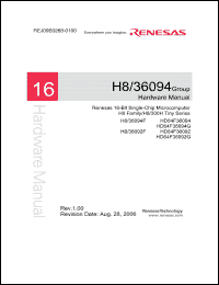 Click here to download HD64F36094 Datasheet