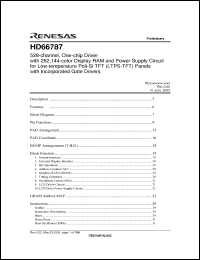 Click here to download HD66787 Datasheet