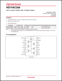 Click here to download HD74AC366FPEL Datasheet