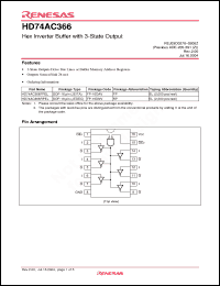 Click here to download HD74AC366RPEL Datasheet