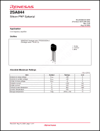 Click here to download 2SA844CTZ Datasheet