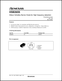 Click here to download HSB285S Datasheet