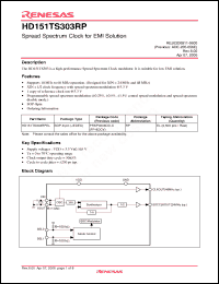 Click here to download HD151TS303RPEL Datasheet