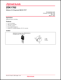 Click here to download 2SK1762-E Datasheet