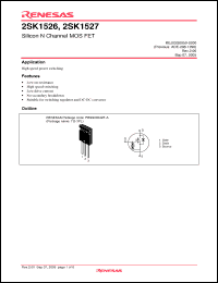 Click here to download 2SK1526-E Datasheet