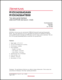 Click here to download R1EX24256ATB00I Datasheet