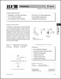 Click here to download RF2045 Datasheet