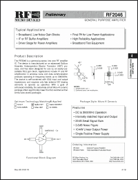 Click here to download RF2046 Datasheet