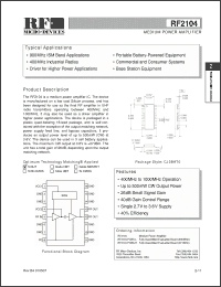 Click here to download RF2104PCBA-H Datasheet