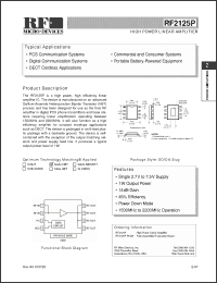 Click here to download RF2125 Datasheet