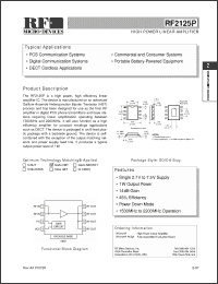 Click here to download RF2125PPCBA Datasheet