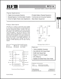 Click here to download RF2114 Datasheet