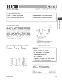 Click here to download RF2127 Datasheet
