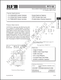 Click here to download RF2152 Datasheet