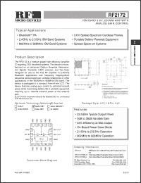 Click here to download RF2172 Datasheet
