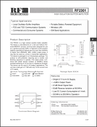 Click here to download RF2301 Datasheet