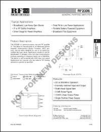Click here to download RF2306 Datasheet