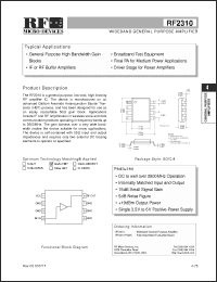 Click here to download RF2310 Datasheet