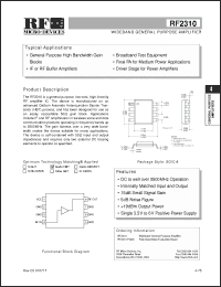 Click here to download RF2310PCBA Datasheet