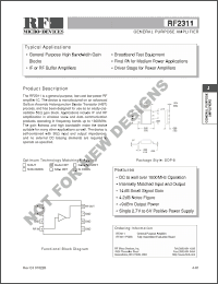 Click here to download RF2311 Datasheet