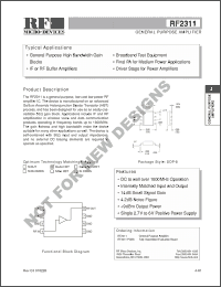 Click here to download RF2311PCBA Datasheet