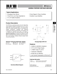 Click here to download RF2314PCBA Datasheet