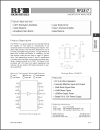 Click here to download RF2317 Datasheet
