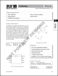 Click here to download RF2318 Datasheet