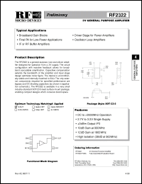 Click here to download RF2322 Datasheet