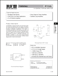 Click here to download RF2326 Datasheet