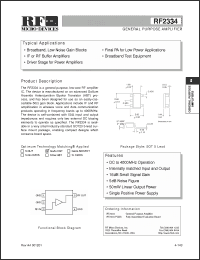 Click here to download RF2334 Datasheet
