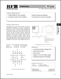Click here to download RF2352 Datasheet