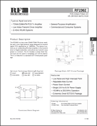 Click here to download RF2362 Datasheet