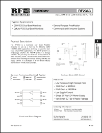 Click here to download RF2363 Datasheet