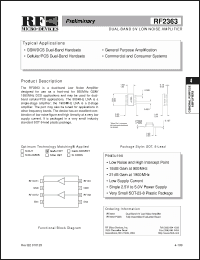 Click here to download RF2363PCBA Datasheet