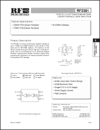Click here to download RF2381 Datasheet