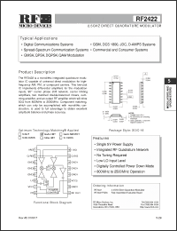 Click here to download RF2422 Datasheet