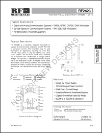Click here to download RF2423 Datasheet