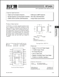 Click here to download RF2424 Datasheet