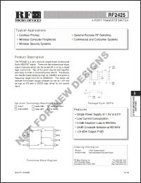 Click here to download RF2425 Datasheet